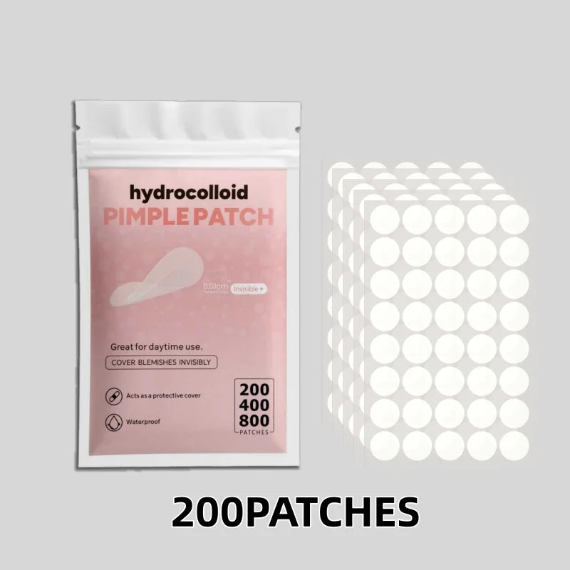Patches Invisíveis para Acne – Adesivos Hidrocoloides para Espinhas.