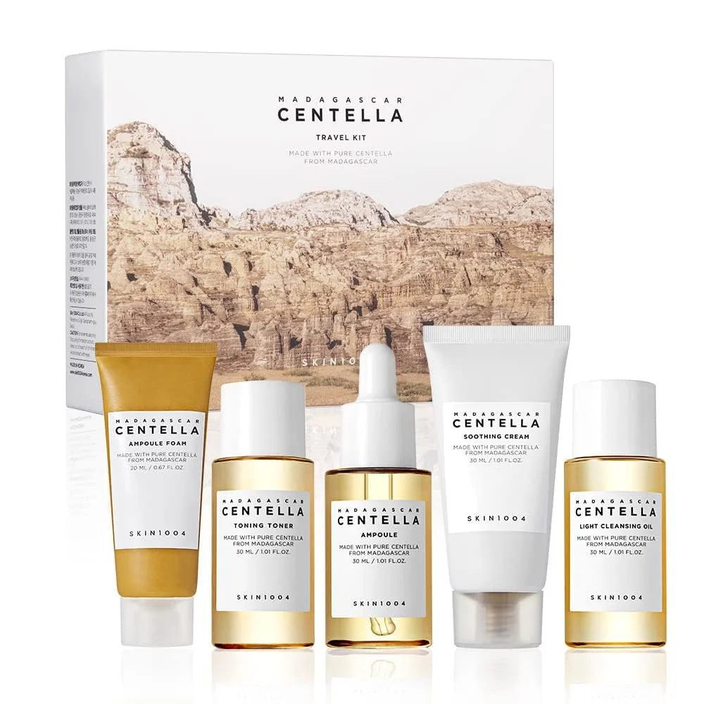 Kit de Viagem Madagascar Centella – Mini Kit Skincare 5 Peças