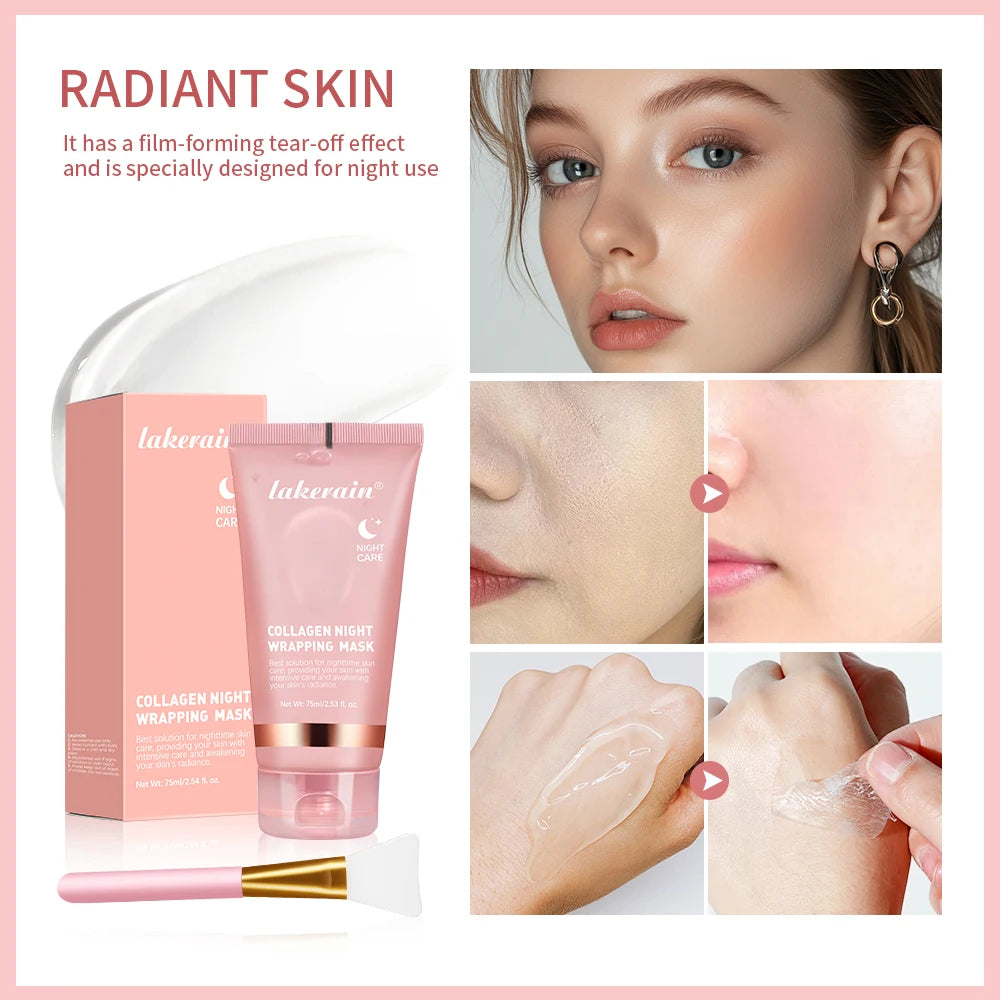 Máscara Facial de Colágeno Coreana – Hidratação e Glow Facial.