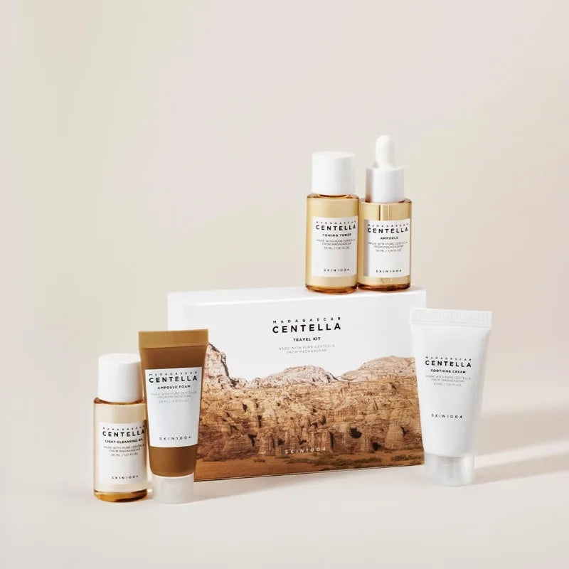 Kit de Viagem Madagascar Centella – Mini Kit Skincare 5 Peças