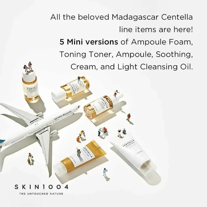 Kit de Viagem Madagascar Centella – Mini Kit Skincare 5 Peças