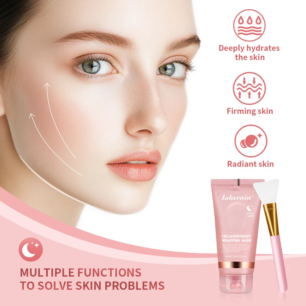 Máscara Facial de Colágeno Coreana – Hidratação e Glow Facial.